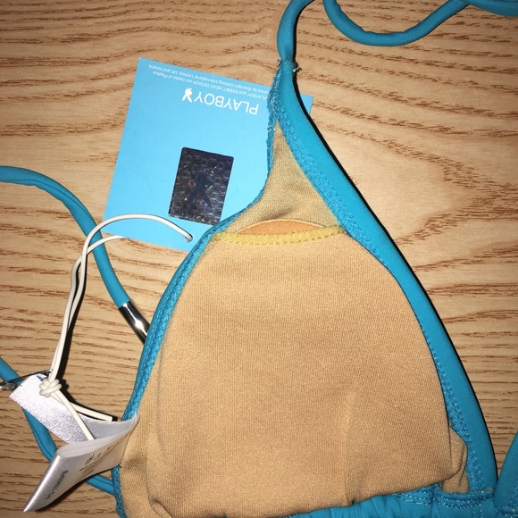 New 2pc Sexy Vintage Playboy Thong Bikini Swimsuit Diamonds Size Large & XL - Picture 13 of 13